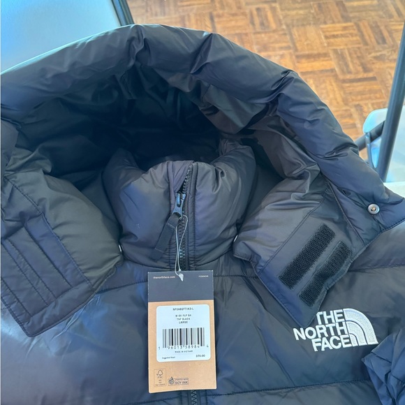 Womens Northface oversized puffer jacket - BLACK - Picture 4 of 11